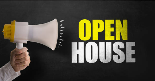 image that says Open House