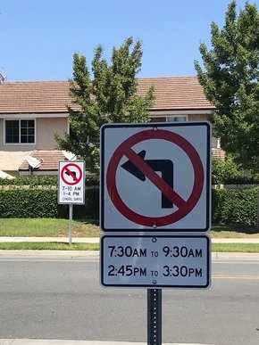 Parking lot sign