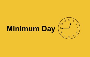 Minimum Day and clock at 11:45