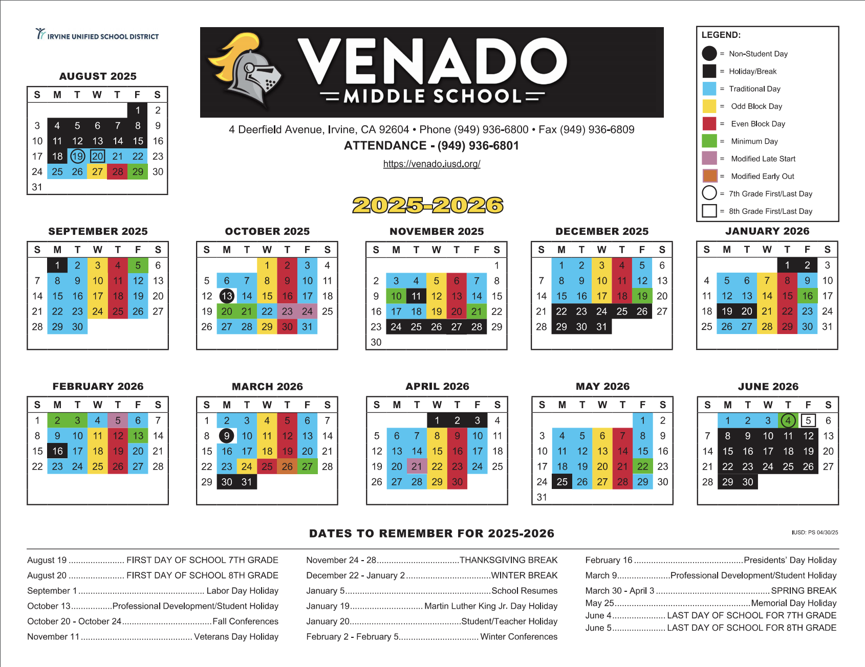 yearly calendar
